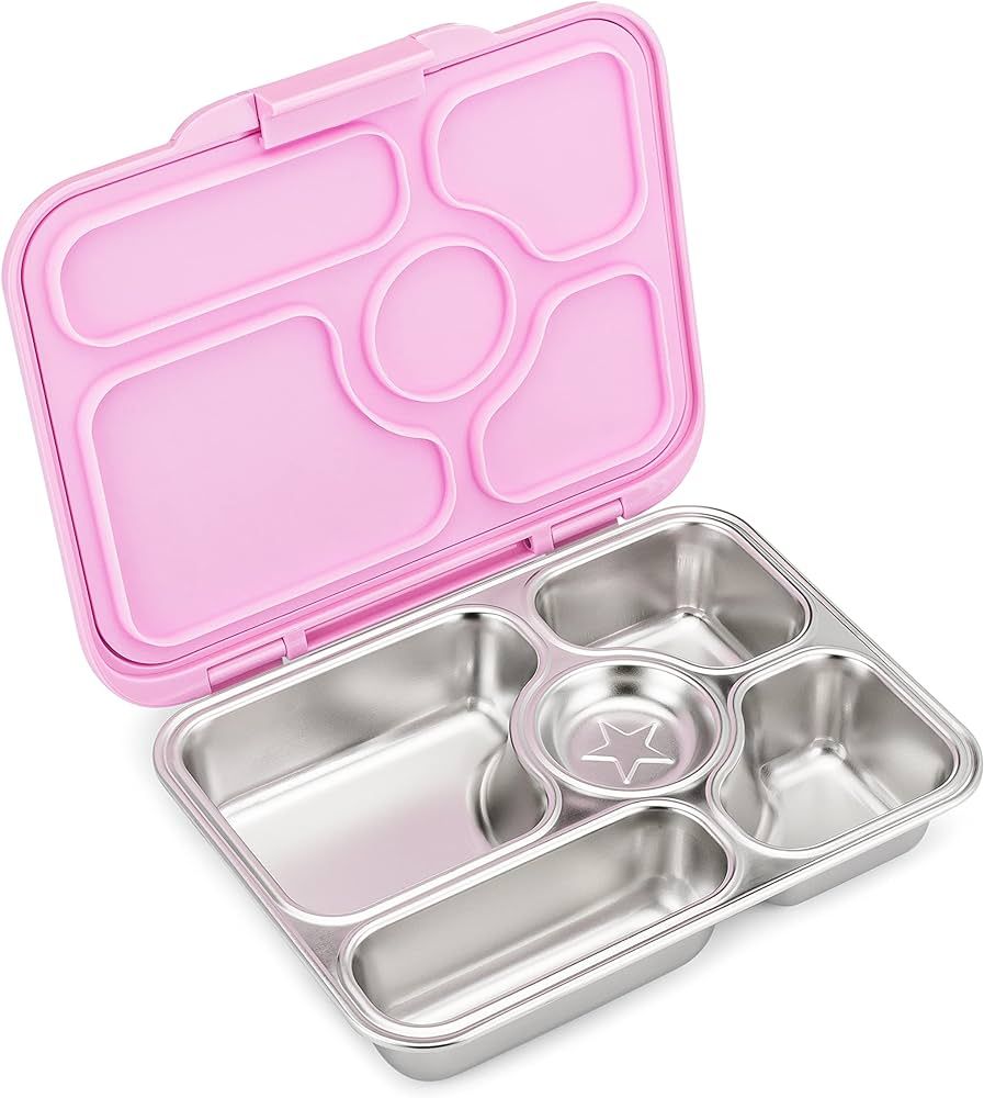 Yumbox Presto Leakproof Stainless Steel Leakproof Bento Box (Rose Pink) | Amazon (US)
