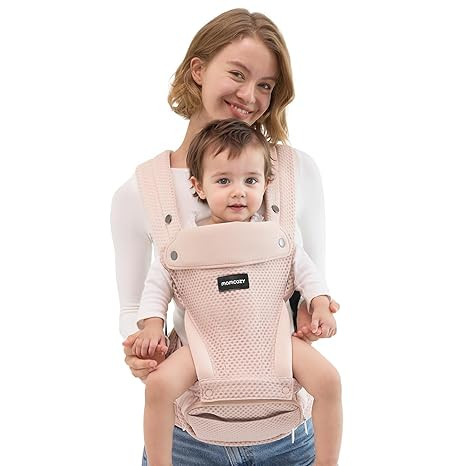 Momcozy Baby Carrier with Hip Seat, 2-in-1 Detachable Hands-Free Carrier for Long Walks, Forward-... | Amazon (US)
