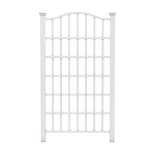 54"L x 96"H Grande Vinyl Trellis, White, VA68200 | The Home Depot
