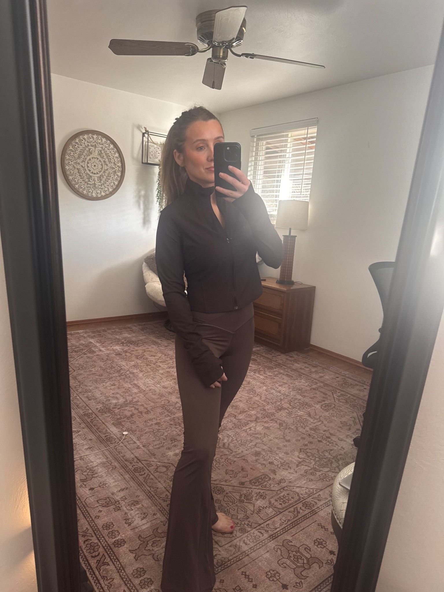 Monochromatic set 
Zip up - Xs
flare leggings - Xs 

#LTKPetite #LTKootd #LTKActive