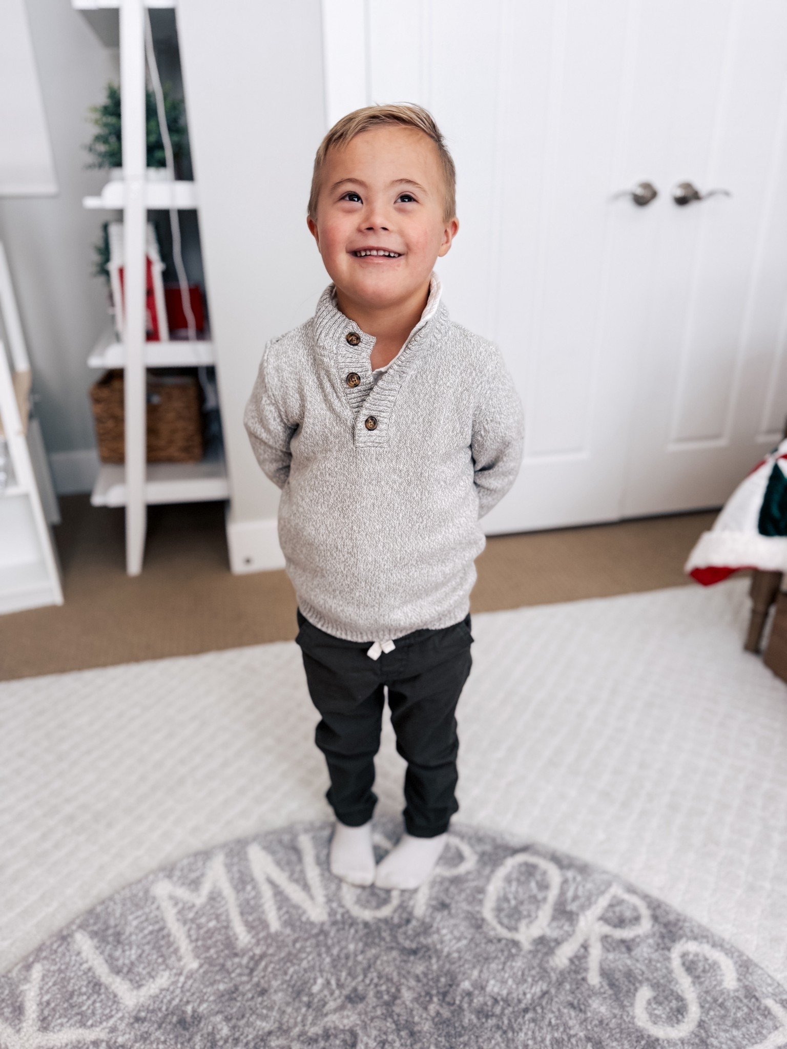 Huddy OOTD.  Looking so handsome.  Love this sweater with his olive green joggers.

#boyootd #ootd #boyfashion #targetfinds #boyoutfits 

#LTKBaby #LTKKids #LTKFamily