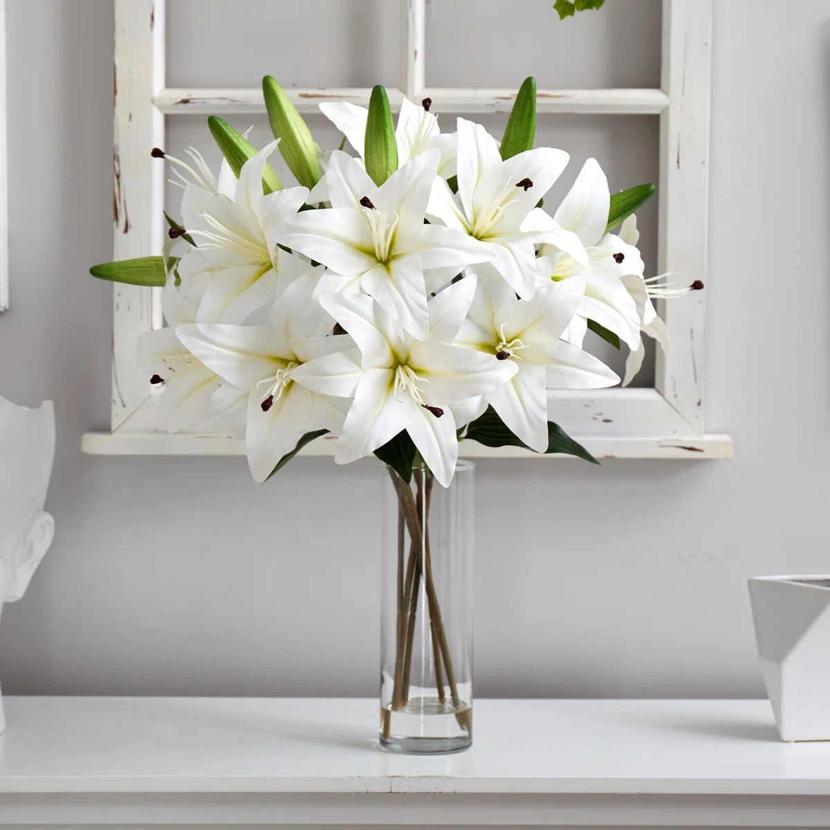 Primrue Ashwood Lilies Floral Arrangement in Vase & Reviews | Wayfair | Wayfair North America
