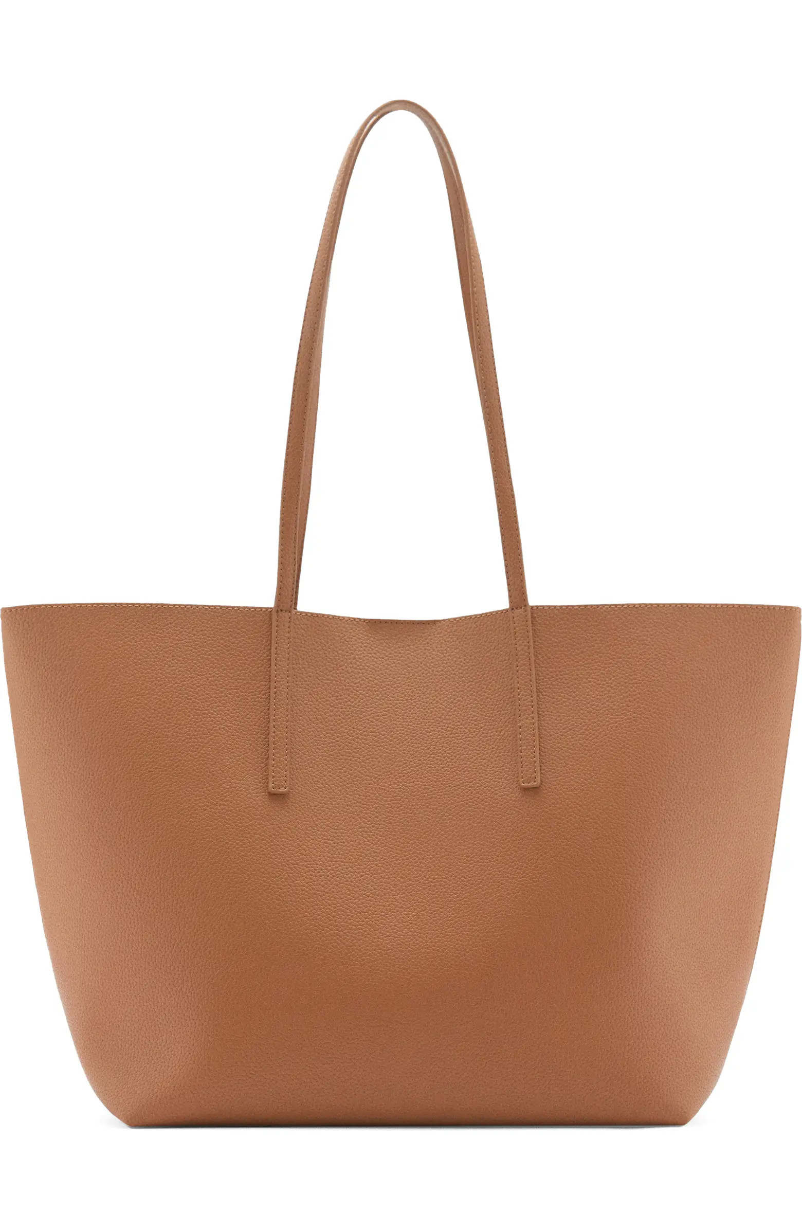 MANGO Pebble Faux Leather Shopper Bag | Nordstrom | Nordstrom