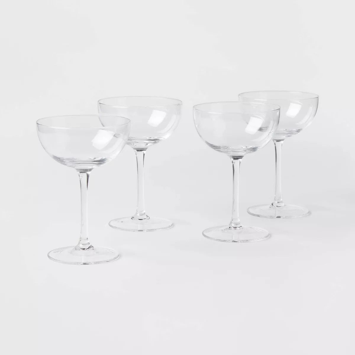 6oz 4pk Glass Entertaining Cocktail Coupe Glasses - Threshold™ | Target