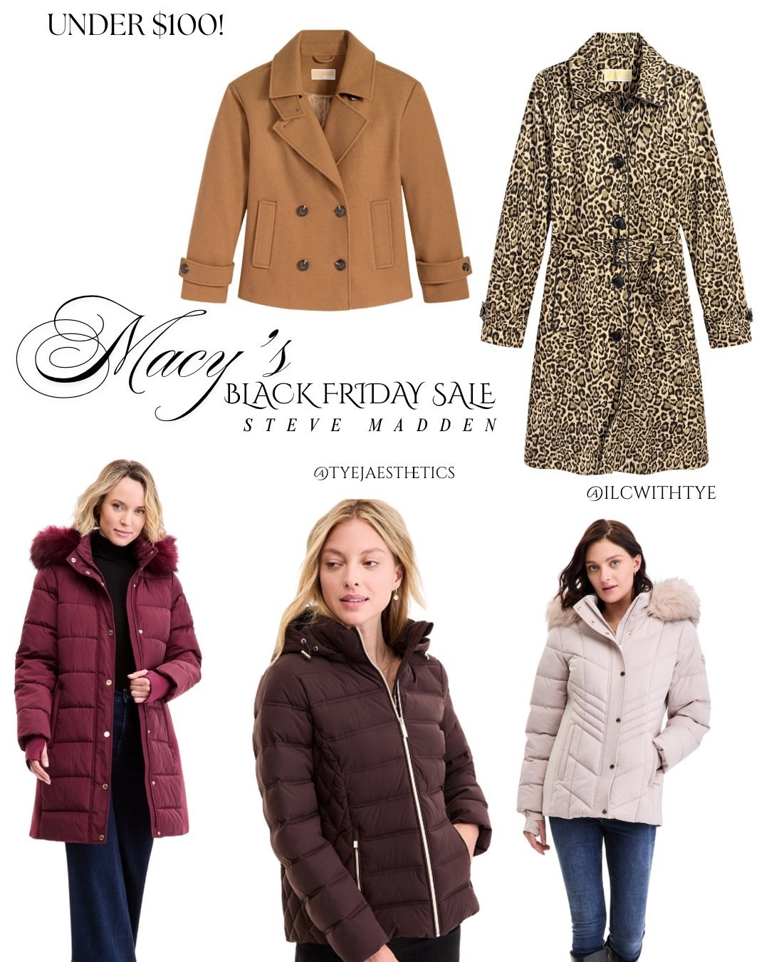 RUN.. Don’t walk! Macy’s has a GREAT deal on Steve Madden Women’s Coats.. and the ones featured on this post are under $100! Grab yours now before they sell out! 

#LTKCyberWeek #LTKFindsUnder100 #LTKSeasonal