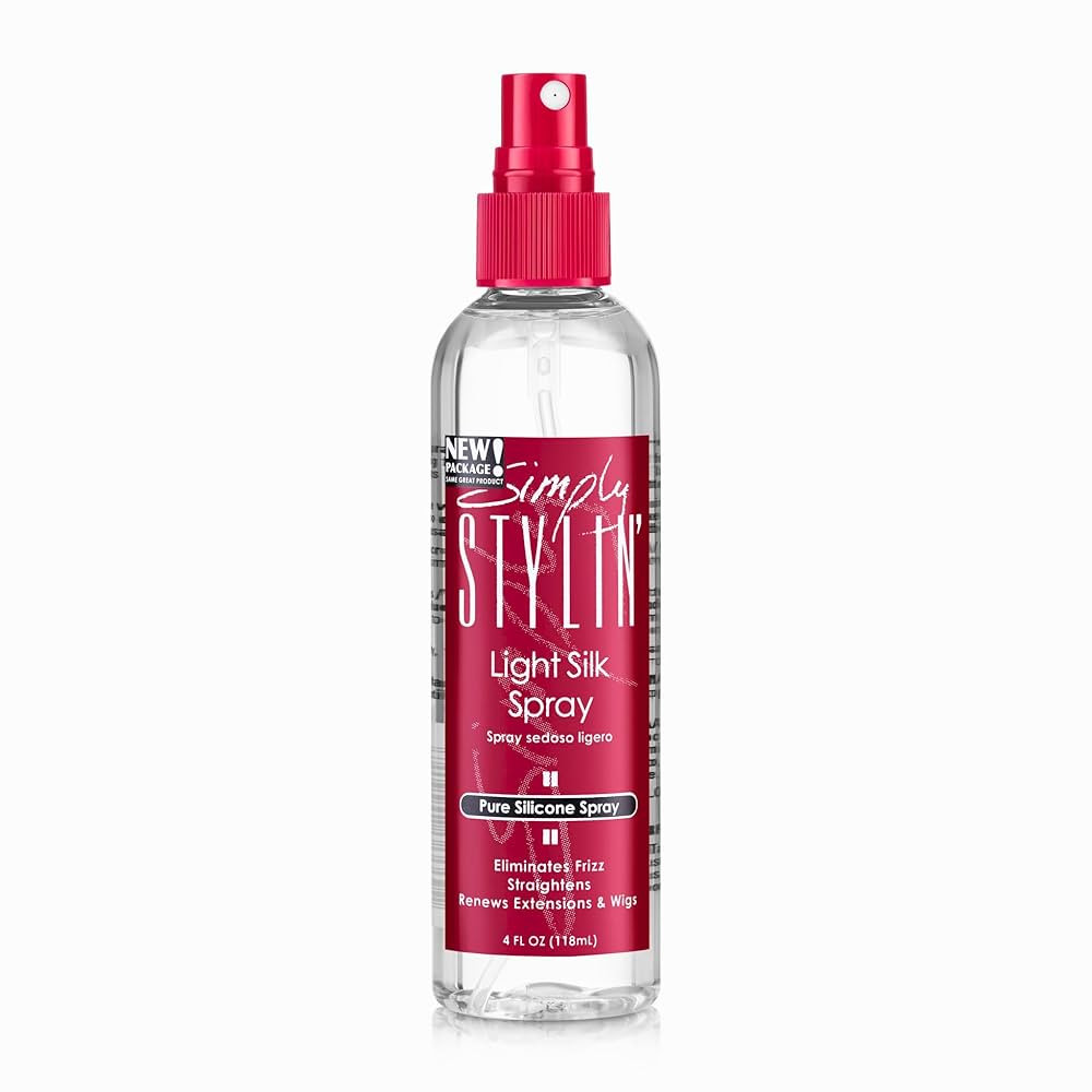 Simply Stylin' Light Silk Hair Spray - Anti-Frizz Silicone Heat Protectant - Hair Detangler for W... | Amazon (US)