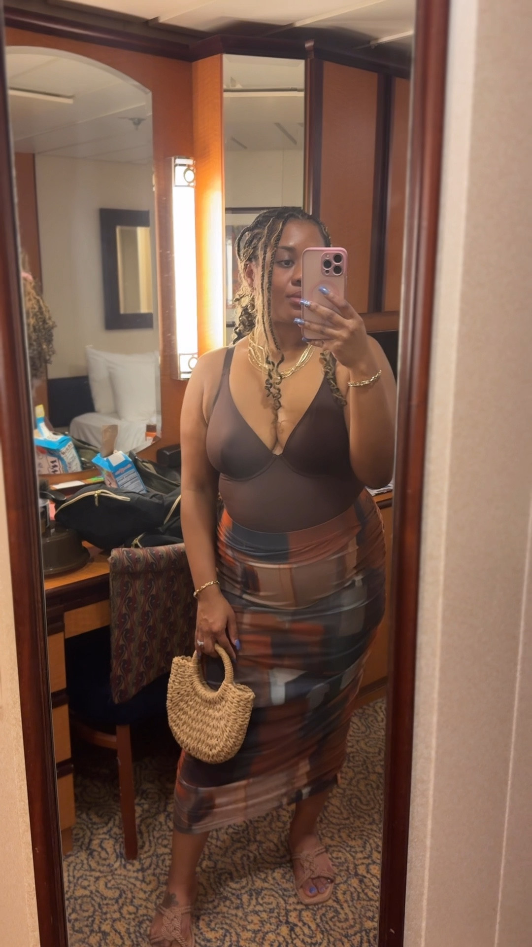 Night time cruise look 🤎

Love this bodysuit because it’s actually shapewear! Keep in mind this is a plunging bodysuit but she does have adjustable straps. For modesty I wore the linked gel petals 



#LTKMidsize #LTKTravel #LTKParties