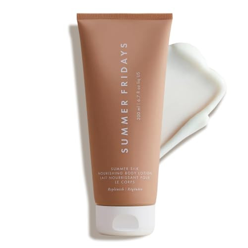 Summer Fridays Summer Silk Nourishing Body Lotion - Hydrating Body Lotion with Hyaluronic Acid, Shea Butter, Grapeseed Oil, and Cocoa Butter - Non-Greasy Moisturizer for Dry Skin (6.7 Fl Oz) | Amazon (US)