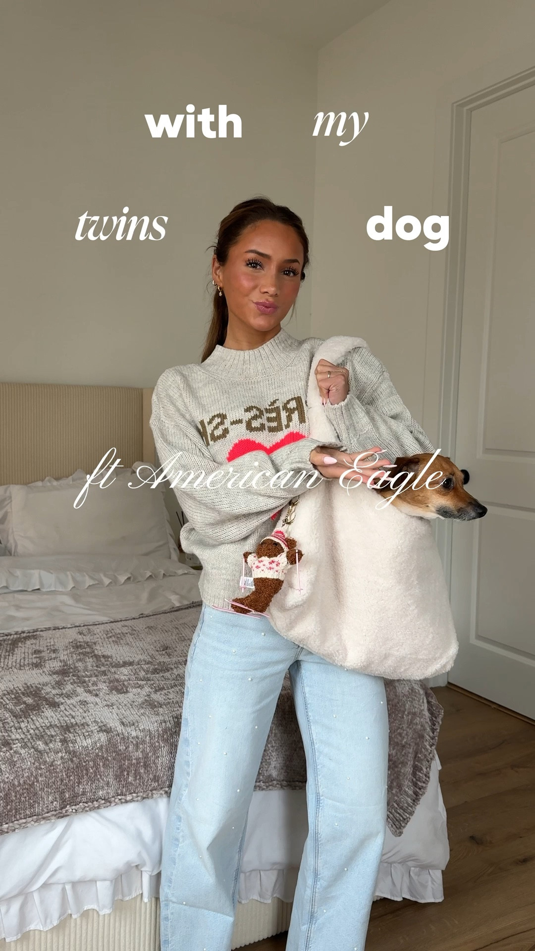 coziest duo out there ❤️🐾 @americaneagle  #AEPartner