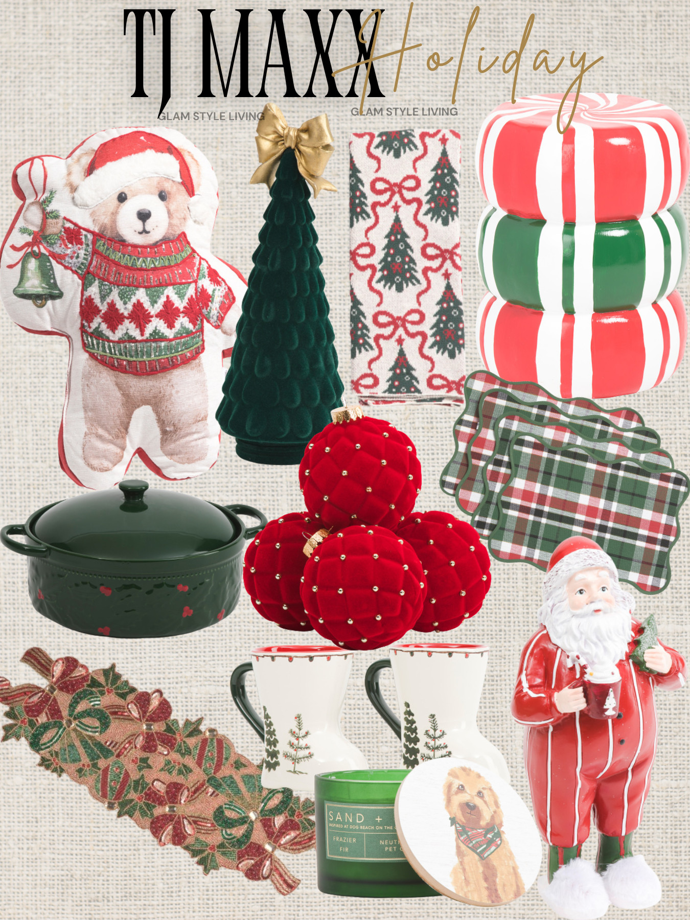 TJ Maxx Holiday Christmas decorations! TJ Maxx, TJ Maxx home, Marshalls, Christmas decor, look for less, holiday decor  

 #LTKHoliday #LTKSeasonal #LTKHome