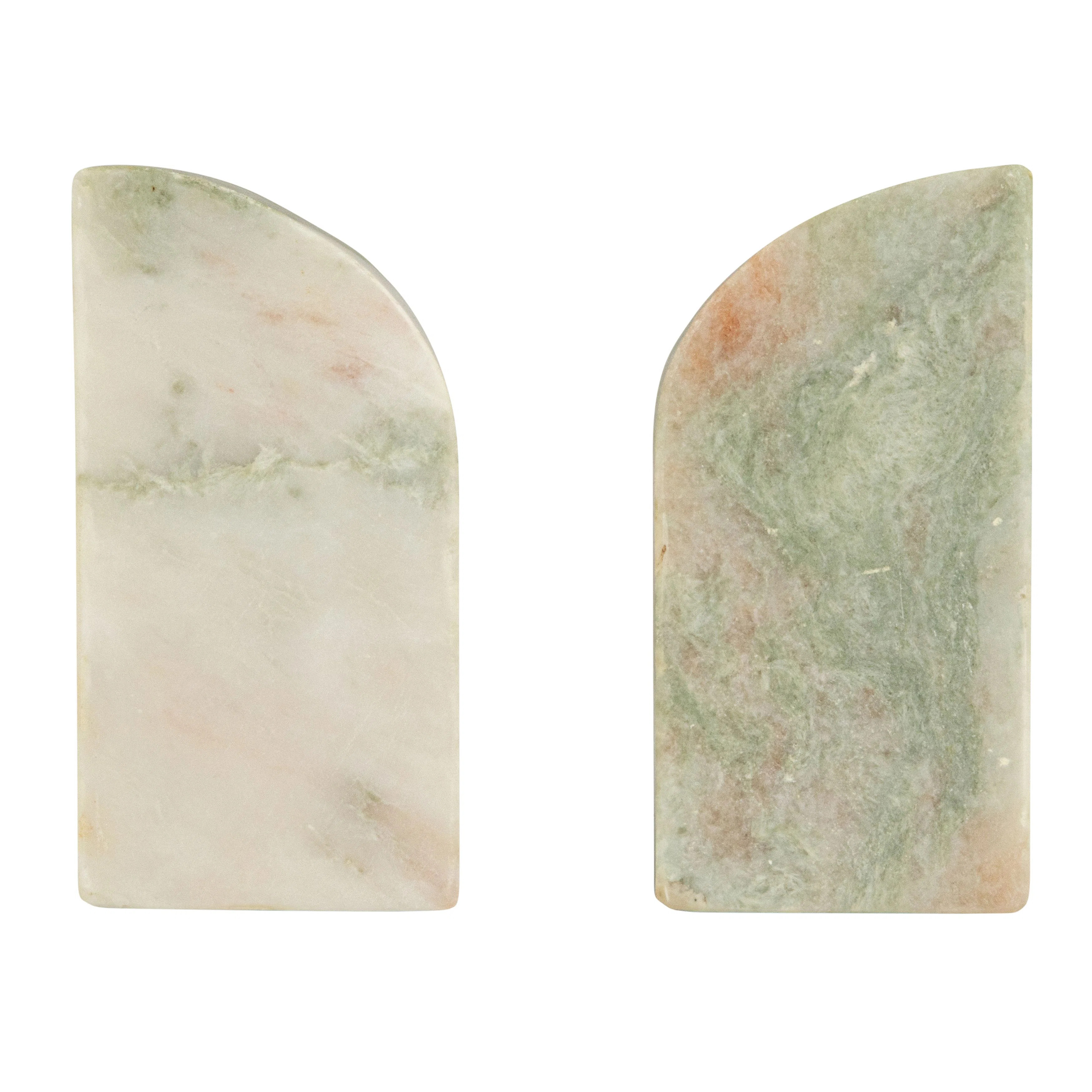 Half Arch Marble Bookends | Perigold