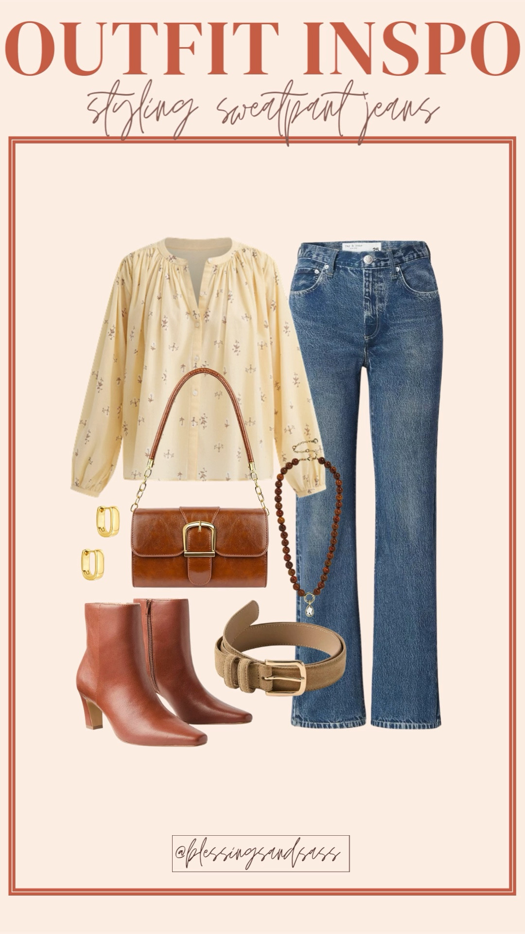 Outfit inspo! Styling sweatpant jeans! 

Women’s fashion, winter fashion, winter style, winter outfits, winter to spring fashion, winter to spring style, winter to spring outfits, spring fashion, spring style, spring outfits, fashion over 40, affordable fashion, rag and bone miramar terry shea relaxed straight jeans, floral blouse, loft 






#LTKOver40 #LTKootd #LTKSeasonal