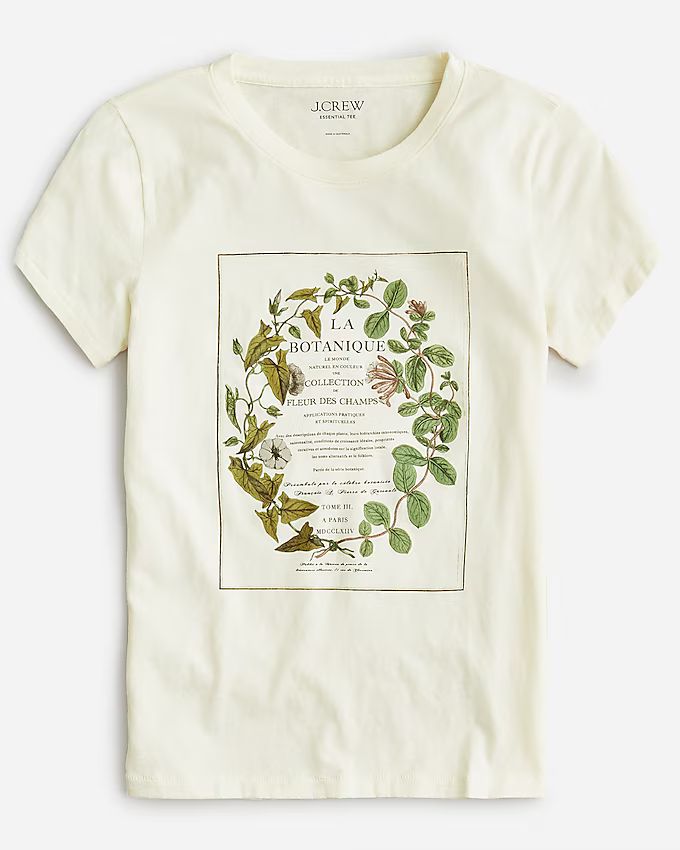 Classic-fit botanical graphic T-shirt | J.Crew US