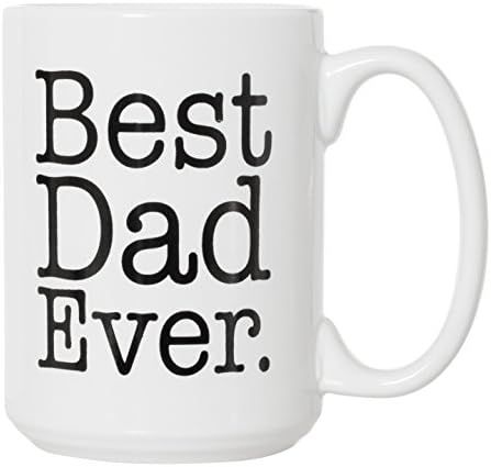 Best Dad Ever Large 15 oz Double-Sided Coffee Tea Mug (Best Dad Ever -White) | Amazon (US)