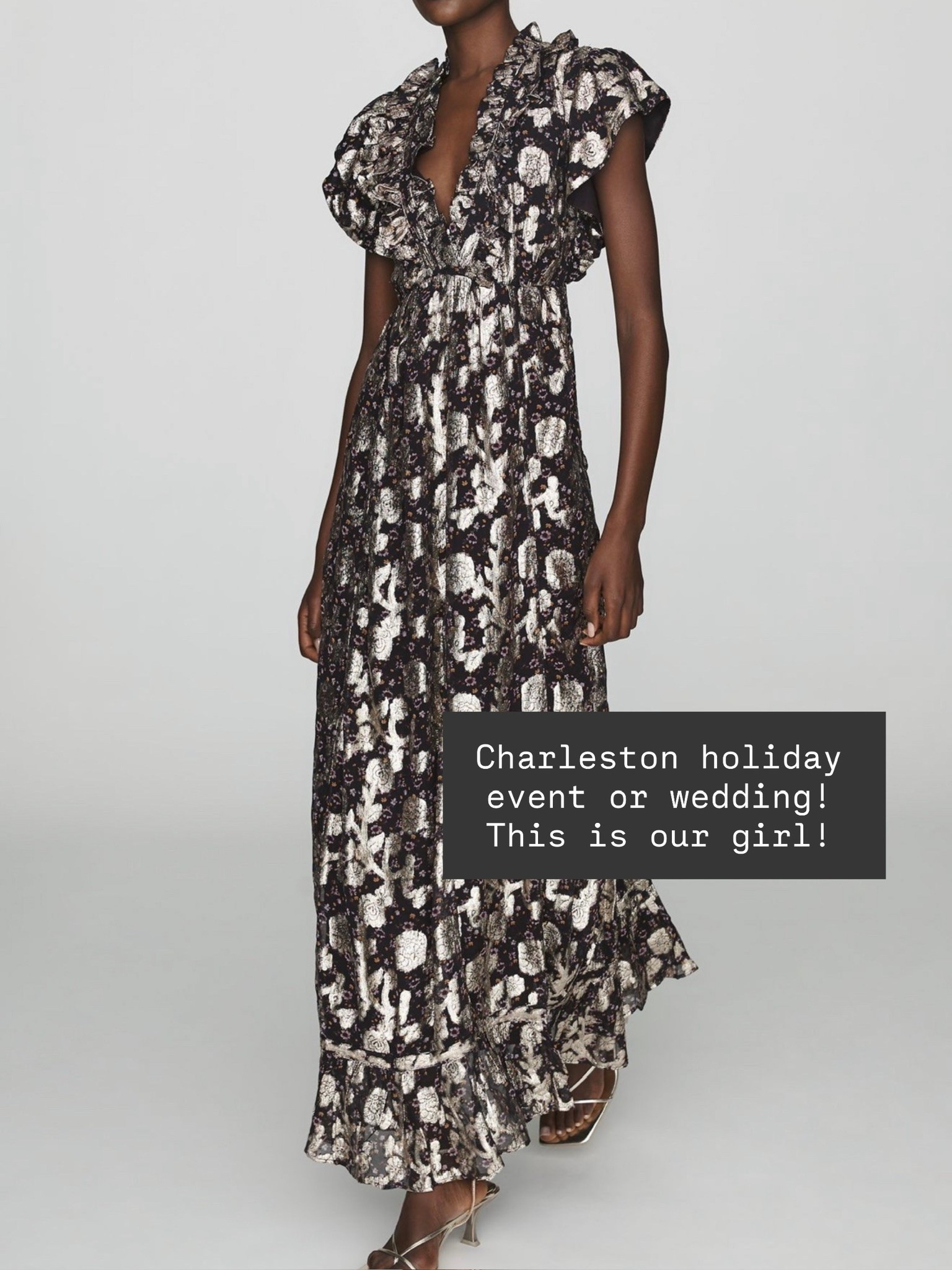 How fun is this dress?! I love that it’s metallic! Perfect for a holiday event or wedding! 

Loverly Grey, Anthropologie, holiday party, event dress, formal dress, black tie dress, wedding guest dress 

#LTKSeasonal #LTKWedding