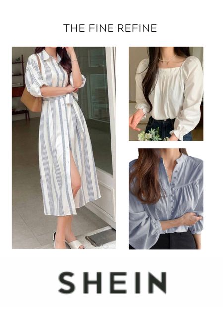 SHEIN finds: elegant feminine whimsical tops and dress. Perfect for spring 🤍

#LTKstyletip #LTKfindsunder50 #LTKSeasonal