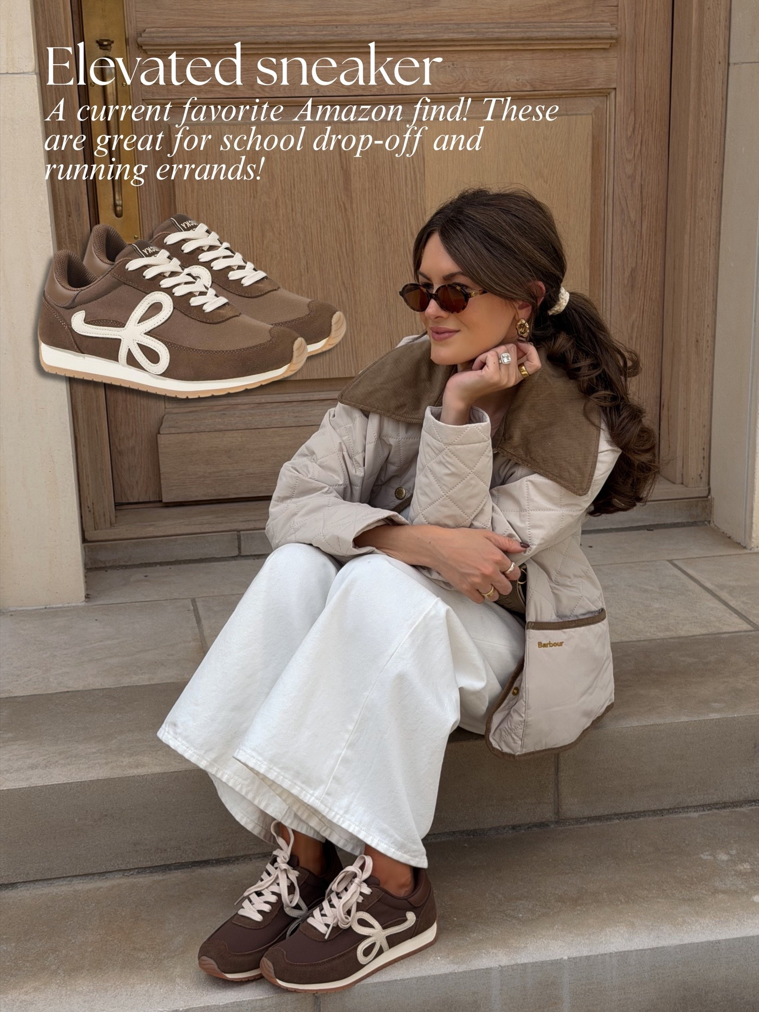 The CUTEST chocolate brown sneakers for fall. 🤎

#LTKootd #LTKmomlife #LTKgrwm
