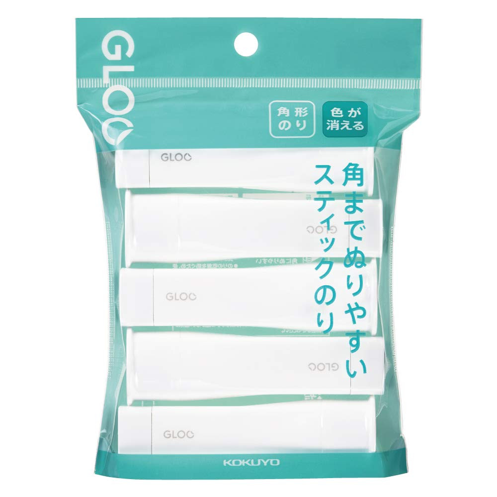 Kokuyo Gloo Square Glue Stick, Color Disappearable, Small Size, Pack of 5, Japan Import (TA-G311-... | Amazon (US)