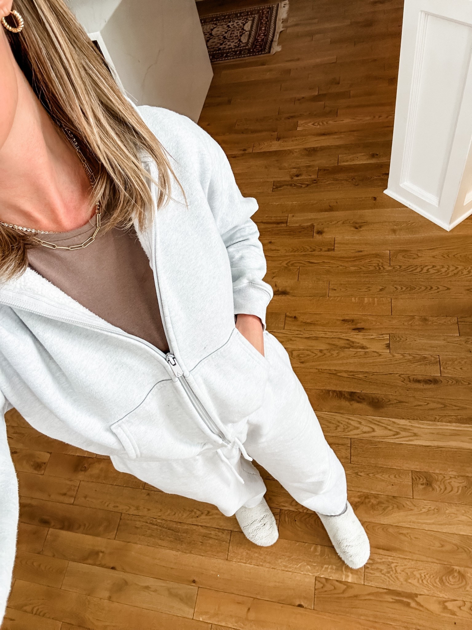 Just ordered this (sale) sweatsuit in navy 😬 I sized up one, runs a little small IMO and I wanted it even cozier  

#LTKGiftGuide #LTKHoliday #LTKCyberWeek