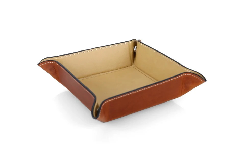 Oxford Snap Valet in Florentine Leather | Barrington Gifts