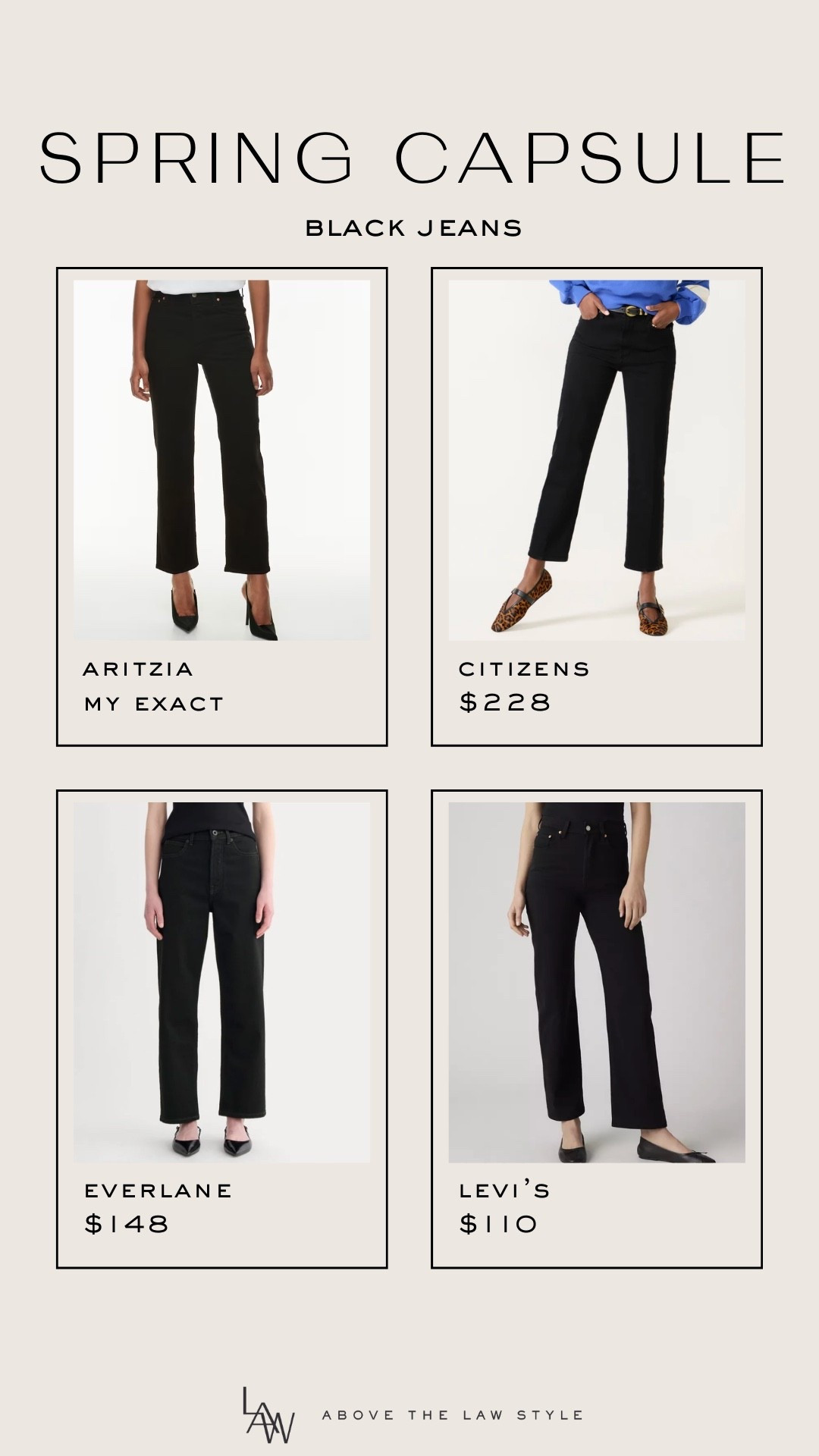 Spring Capsule: Black Jeans

#LTKOver40 #LTKSeasonal