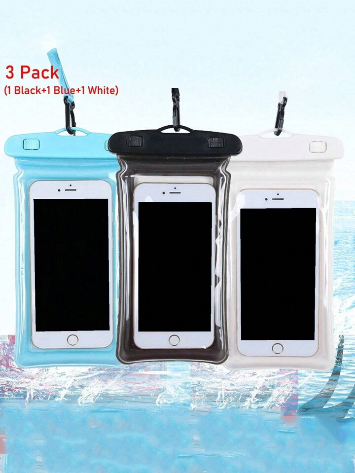 3 Pack Universal Waterproof Phone Pouch , IPX8 Phone Underwater Dry Bag, Water Protector Pouch Ca... | SHEIN