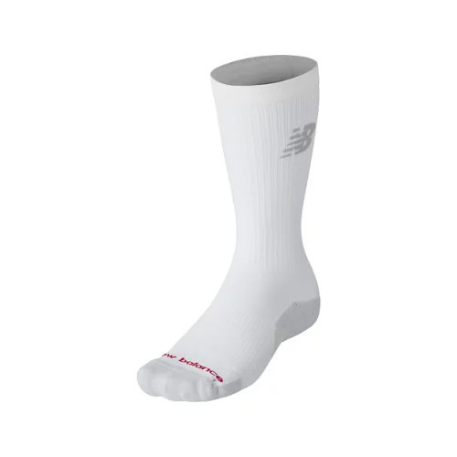New Balance Unisex Compression Crew Socks 1 Pair White - White | Joe's New Balance Outlet
