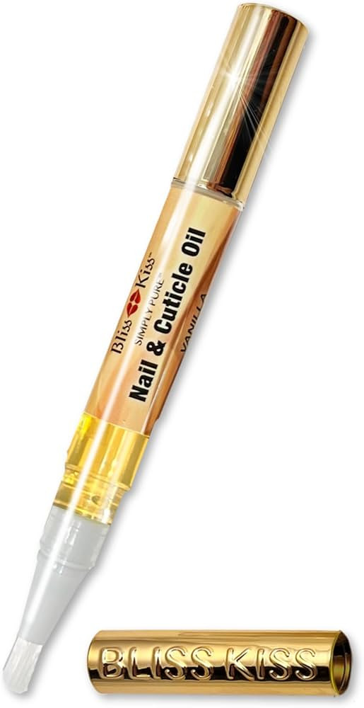 Bliss Kiss | 1 Vanilla Fragrance | Nail Oil Cuticle Pen w/Vitamin E & Jojoba⏤Nail Strengthener ... | Amazon (US)