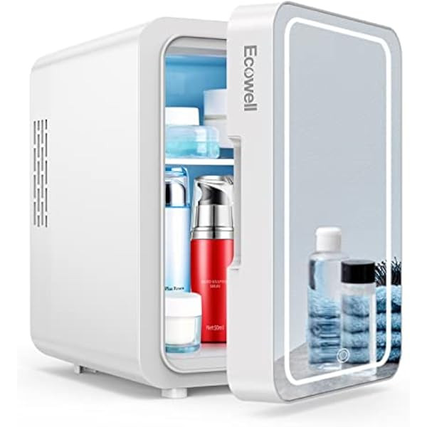 Chefman - Iceman Portable Mirrored Beauty Fridge With LED Lighting 4L Mini Refrigerator, Skin Car... | Amazon (US)