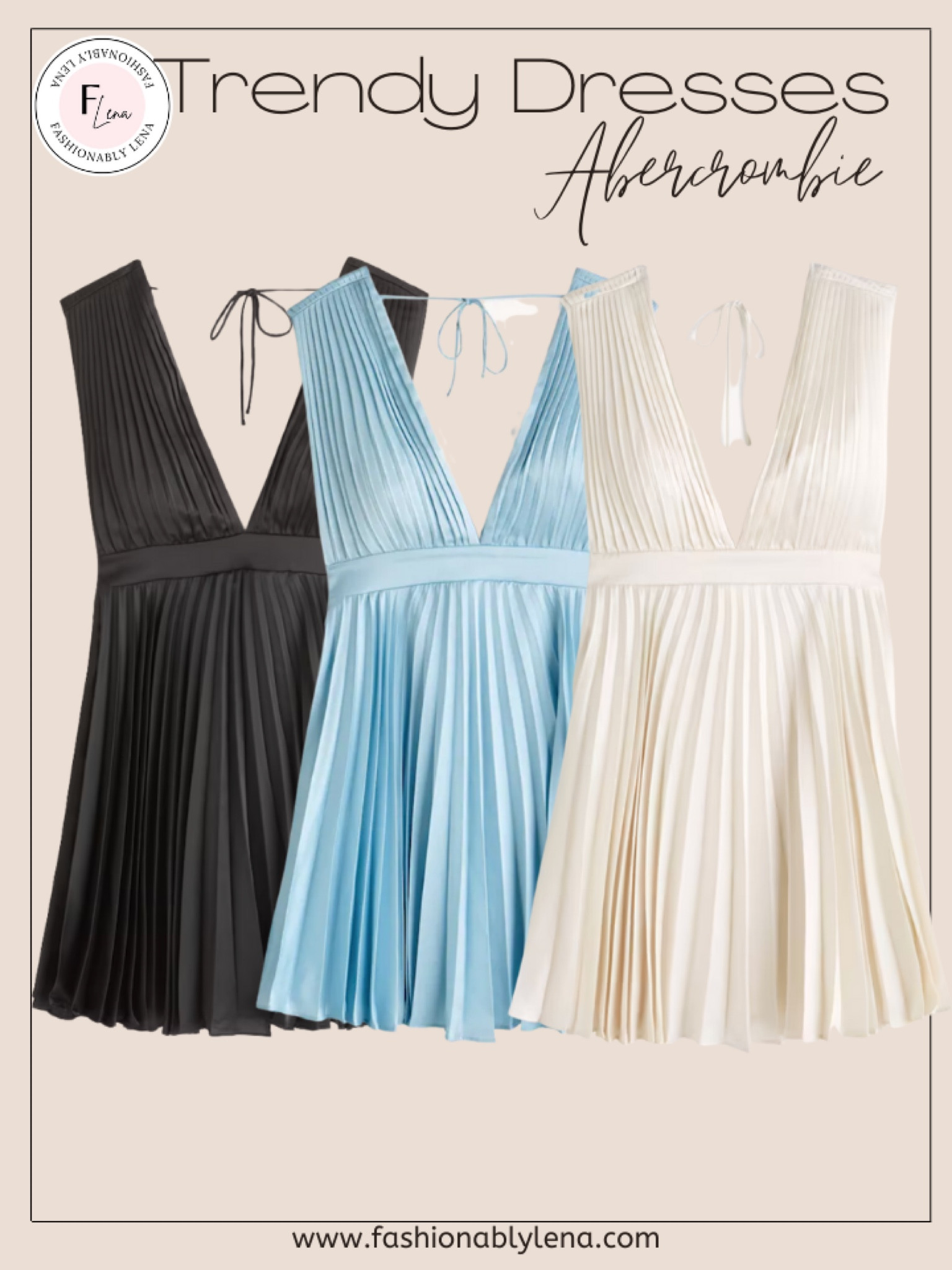 abercrombie plunge pleated mini dress Abercrombie & Fitch | Dresses | Black Plunge Pleated Mini Dress