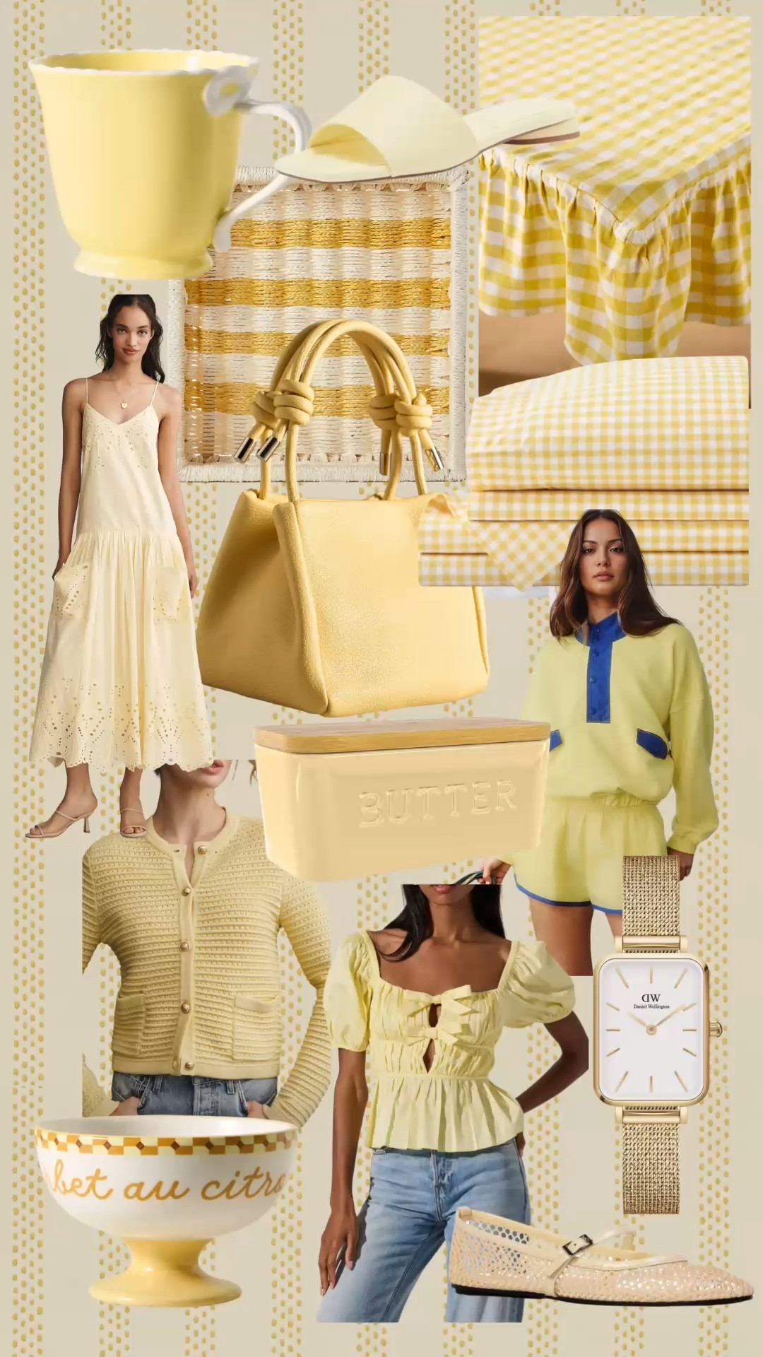 Butter yellow bedding bags dresses sweaters home decor gingham anthropology Amazon target sales

#LTKSaleAlert #LTKStyleTip #LTKHome