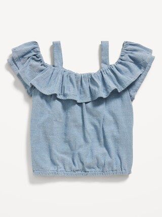 Off-The-Shoulder Ruffled Chambray Top for Baby | Old Navy (US)