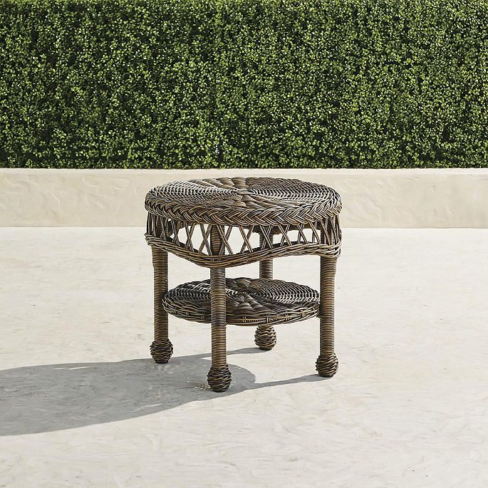 Hampton Round Side Table | Frontgate | Frontgate