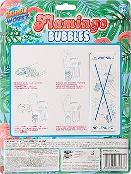 Flamingo Bubble Gun Assortment - Kid's Flamingo Light Up Bubble Blower Machine Play Kit - Childre... | Amazon (US)