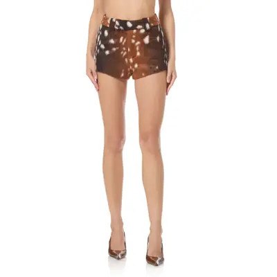 AFRM Faux Fur Hot Shorts in Bambi at Nordstrom, Size 27 | Nordstrom