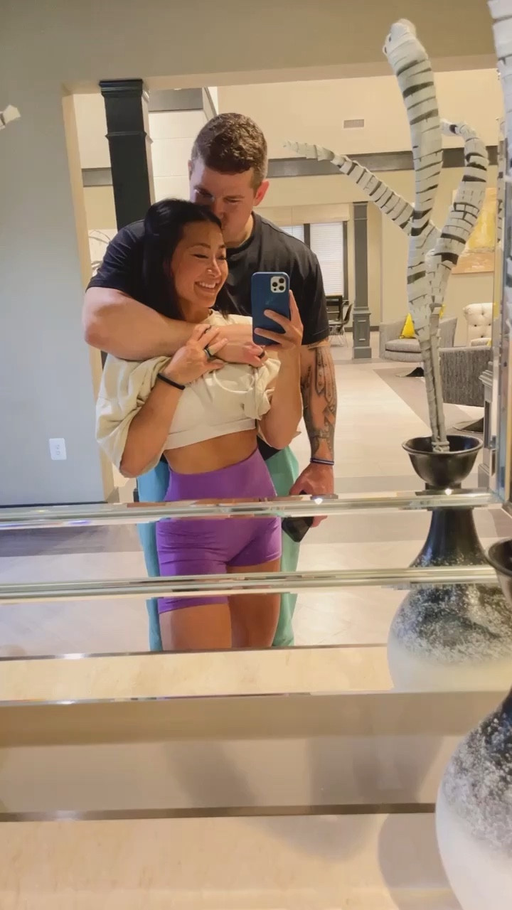 Oversized tshirt dress- wearing s/m

Sports bra- size 4
Biker Shorts- size 4

#LTKfitness #LTKshoecrush #LTKfamily