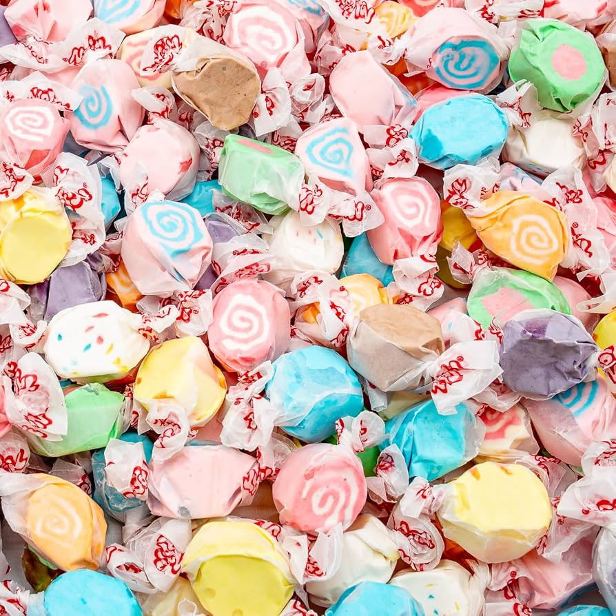 Salt Water Taffy 1 lb \u2013 Individually Wrapped, 12 Fun Flavors, Old Fashioned Bulk Candy, Glut... | Amazon (US)
