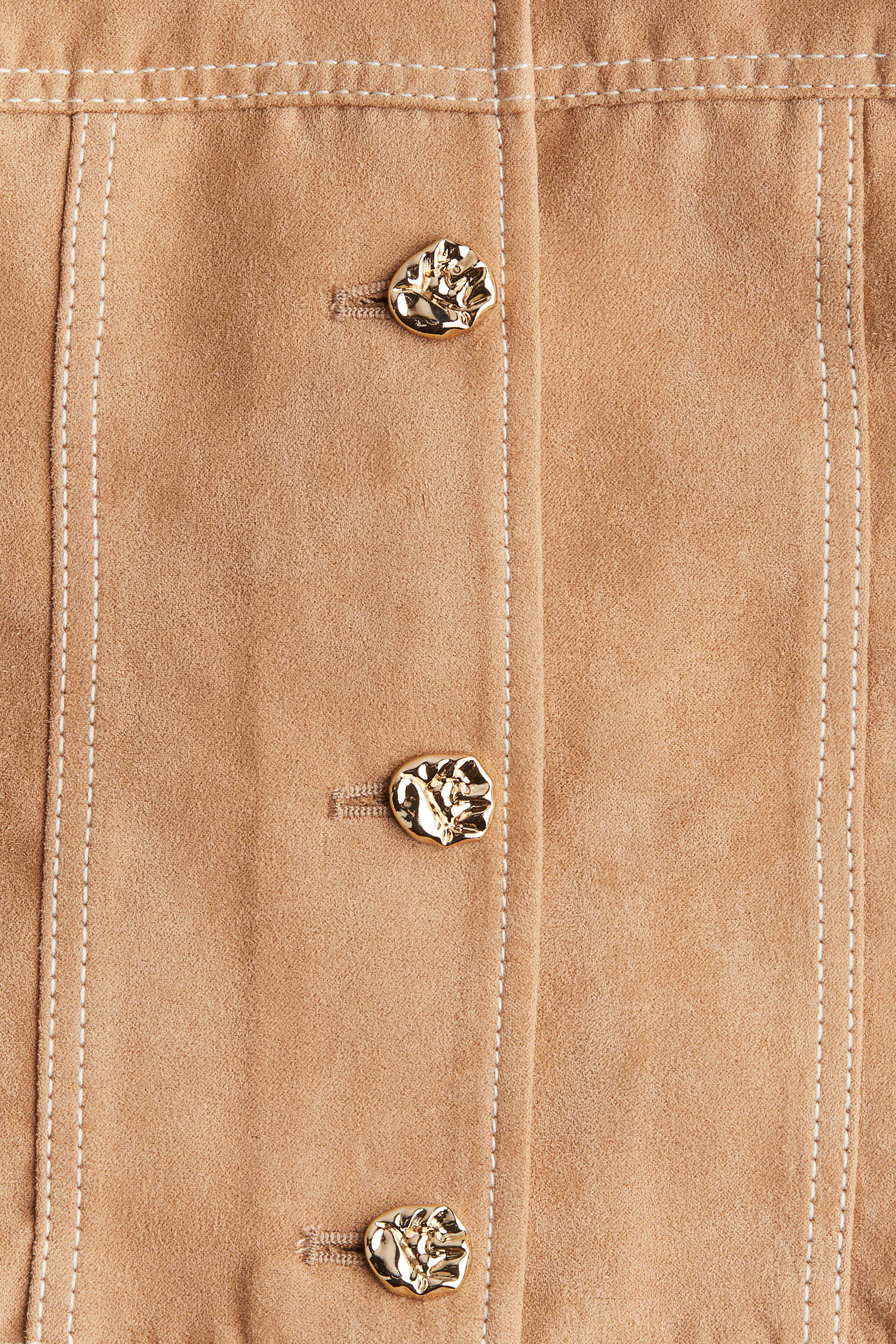 Short Jacket - Round Neck - Long sleeve - Beige - Kids | H&M US | H&M (US + CA)