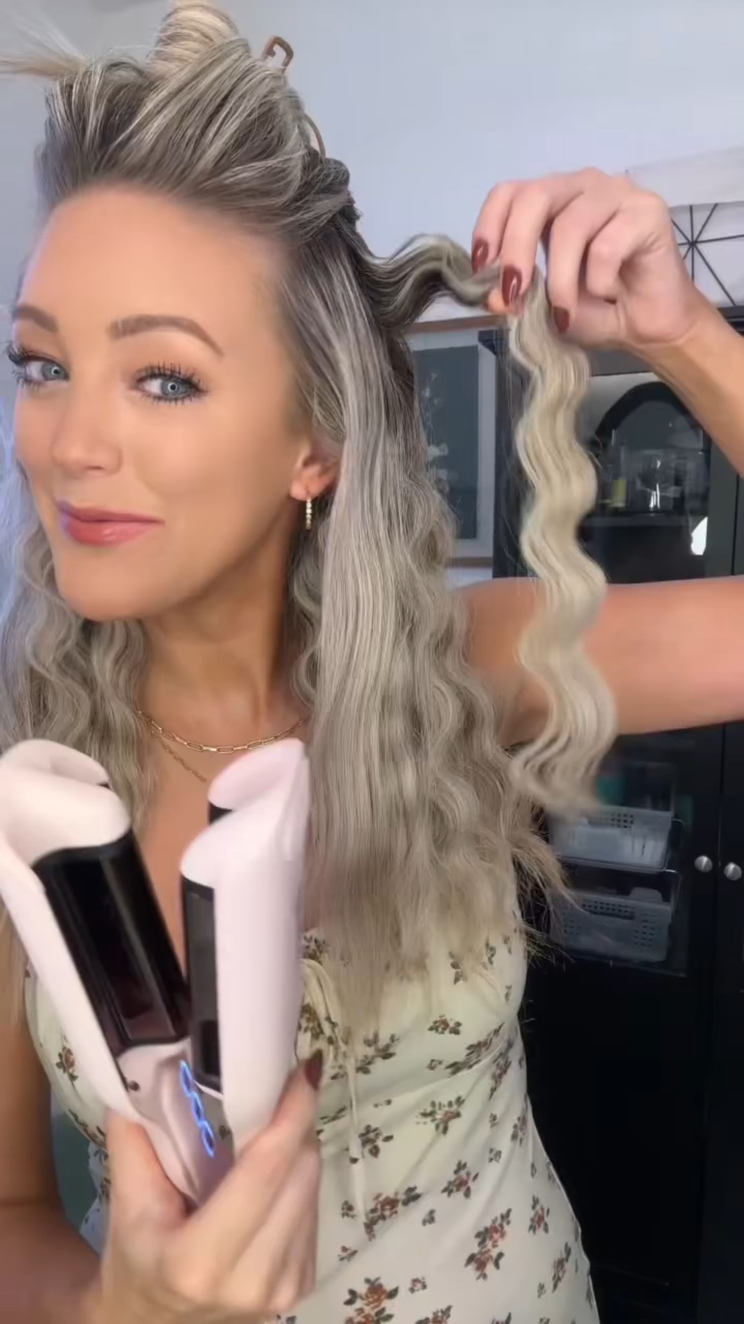 SO easy and fun to do! 🤩 My new favorite crimper is here: just clamp, *beep* and release. It heats up fast, leaves zero frizz thanks to the titanium, and these waves last for days. If you want effortless texture, you NEED this! ✨ #LangeHair #Sculptwaver #MermaidWaves #HairGoals #EasyHairstyle

#LTKHoliday #LTKGiftGuide #LTKBeauty