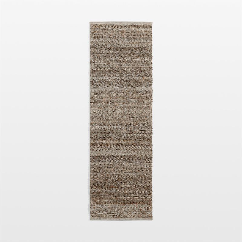 Andalucia Performance Handwoven Taupe Beige Runner Rug 2'10"x9' + Reviews | Crate & Barrel | Crate & Barrel