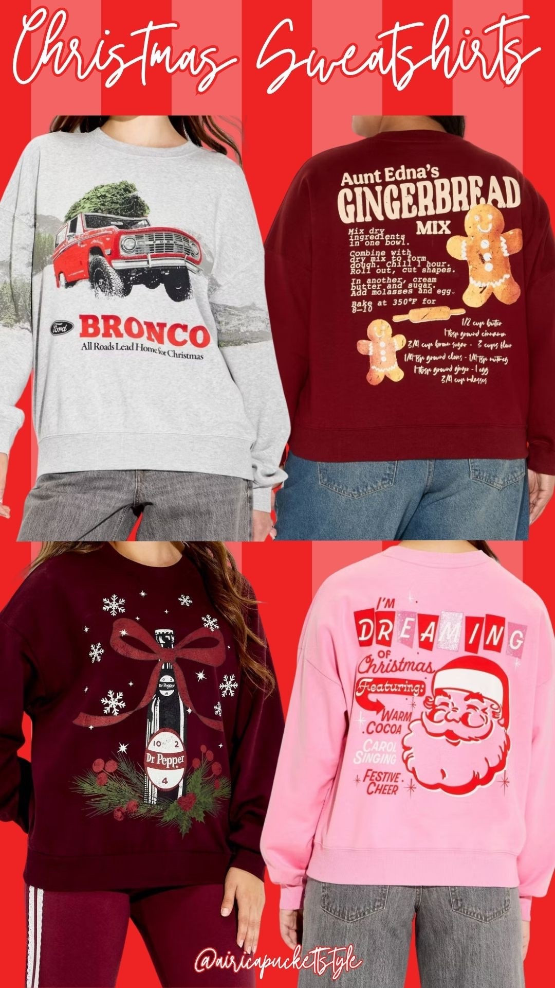Target Christmas sweatshirts 

#LTKHoliday #LTKSeasonal #LTKSaleAlert
