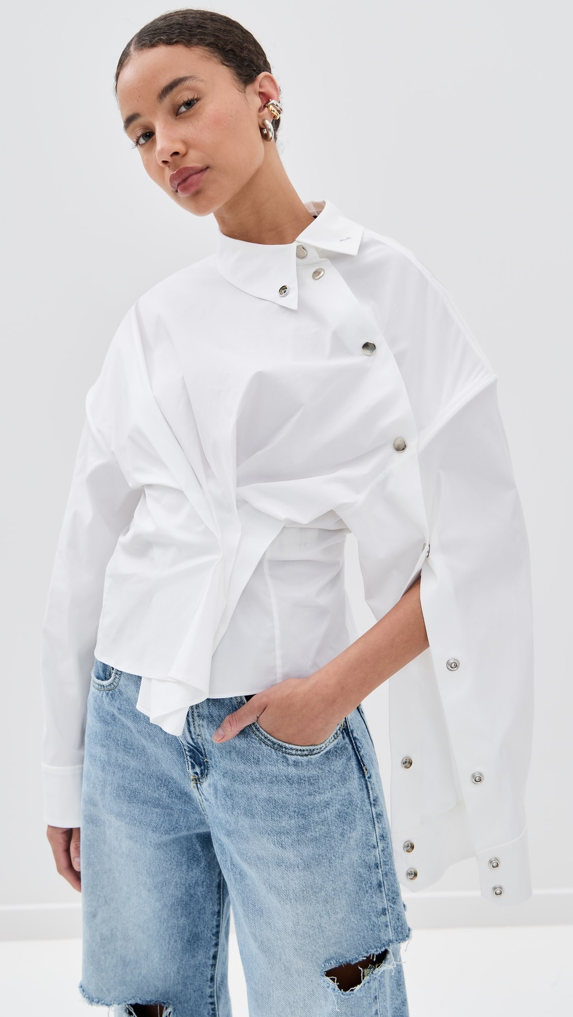 Asymmetric Collar Shirt | Shopbop