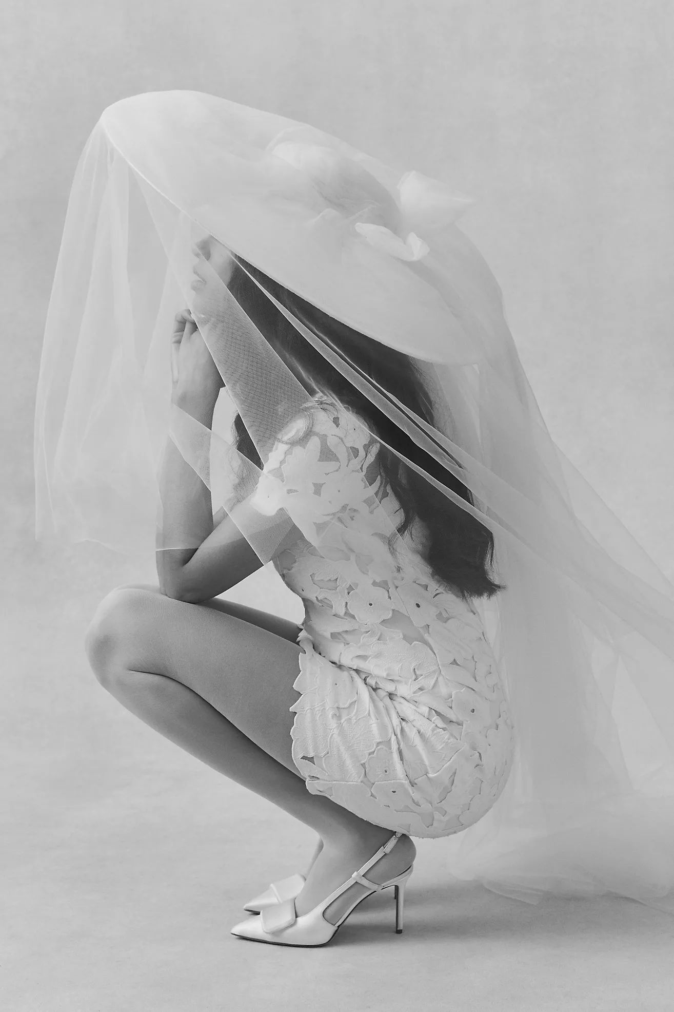 Twigs & Honey Dream Cloud Bridal Hat with Veil | Anthropologie (US)