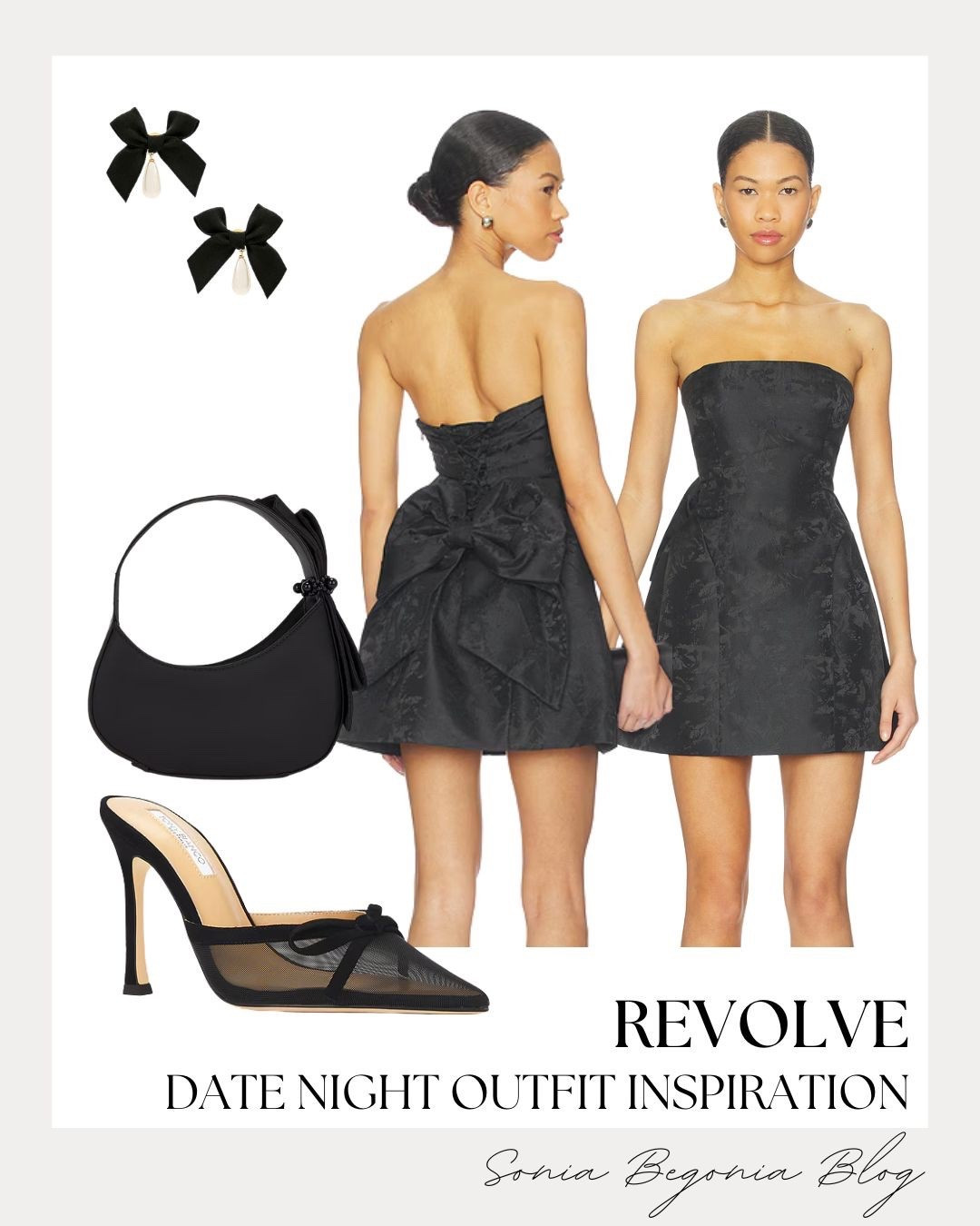 You can never go wrong with a little black dress, especially one with a giant bow on the back! This strapless Revolve piece is the definition of chic for a romantic date night. 🖤🎀

I finished the look with mesh bow heels and velvet hair bows for a touch of coquette aesthetic. It’s classic, timeless, and so flattering!

#Revolve #DateNightStyle #LBD #CoquetteAesthetic

#LTKSeasonal #LTKWedding #LTKootd