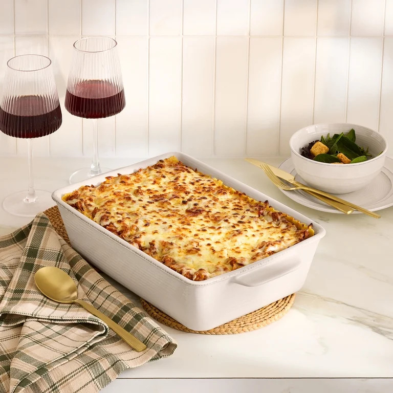 Better Homes & Gardens 9" x 13" Stoneware Rectangular Baking Dish, Artisan Cream | Walmart (US)