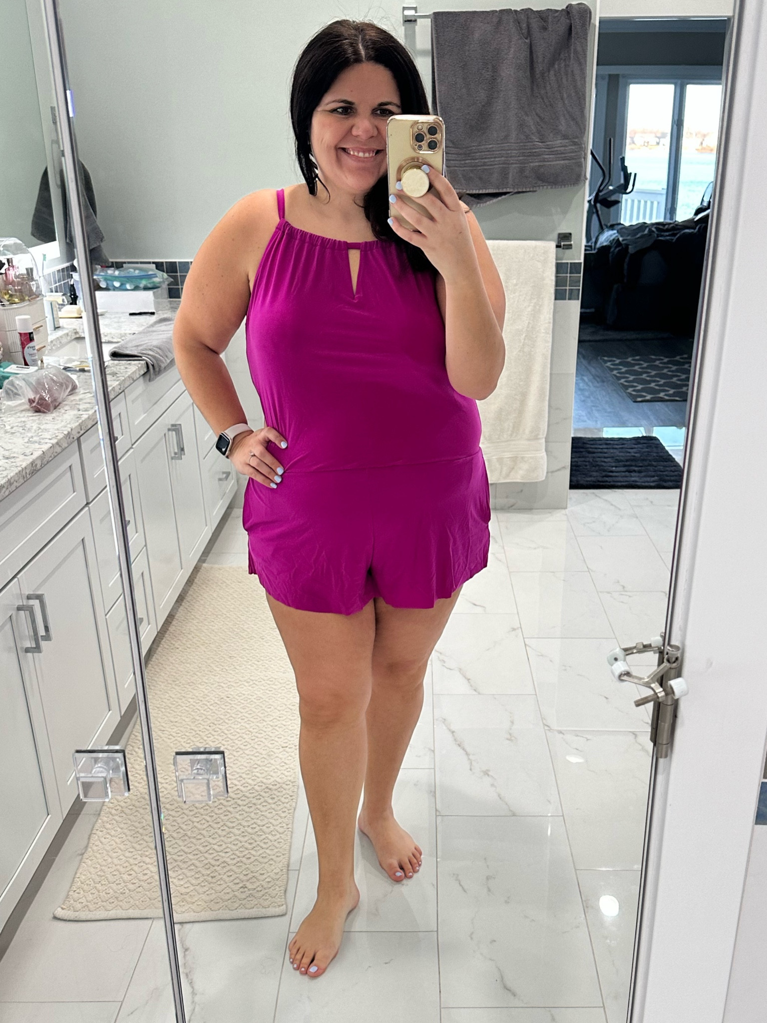 I’ve had the black version of this since 2018 and I’m obsessed with this suit! It provides amazing thigh and tummy coverage, which are my most self conscious spots, and it’s great quality! I had to jump in on this gorgeous bright color! 

#LTKSeasonal #LTKswim #LTKmidsize