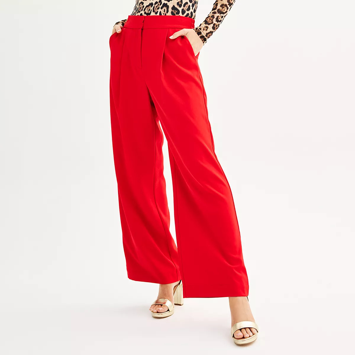 Women's INTEMPO Pleated Wide-Leg Pants | Kohl's