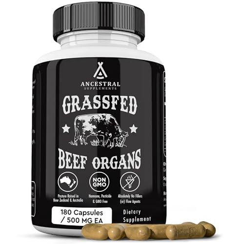 Ancestral Supplements Grass Fed Beef Organ Supplement, Supports Whole Body Wellness with Propriet... | Amazon (US)