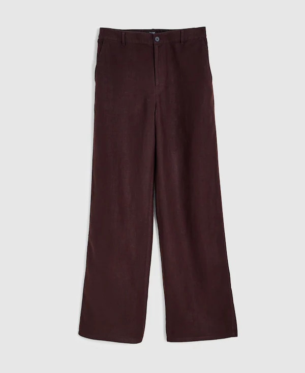 The Zoe Relaxed Straight Pant in 100% Linen | Madewell