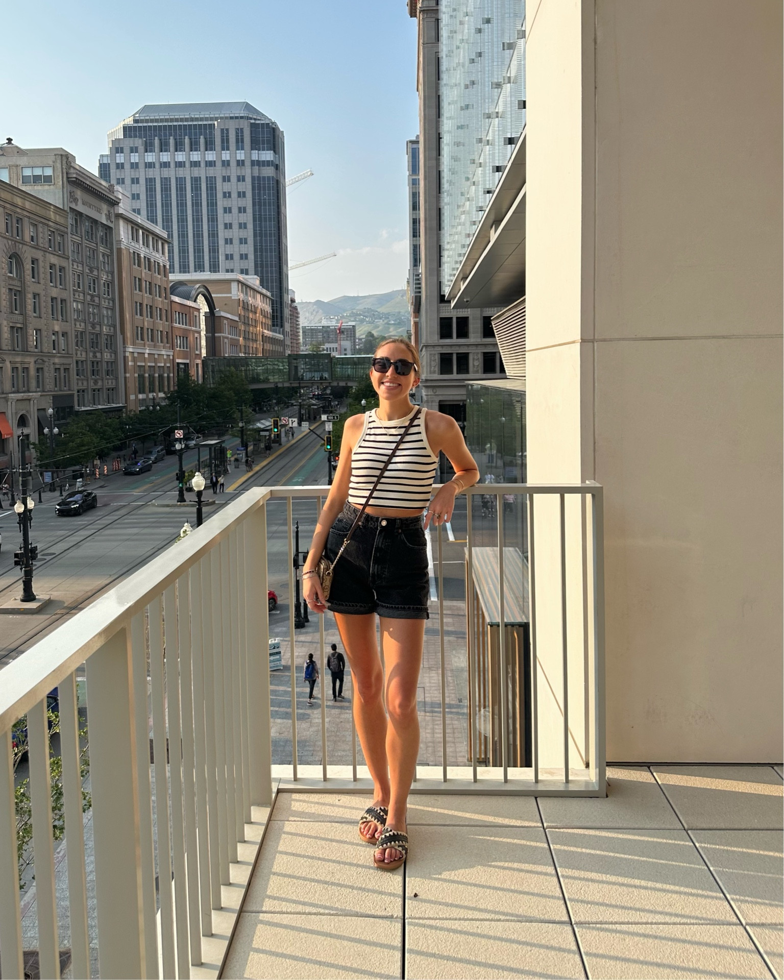 Wearing size S in striped H&M tank and size 2 in Zara black denim shorts (8197/053). Sandals are from Target and TTS!

#summer2023 #summerfits #summerlooks #summerstyle #summeroutfits #zara #zaradenim #stripedtank #targetstyle #casuallook #casualfit #minimalstyle #everydayoutfit #everydayoutfits